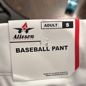 Alleson Athletic Men's White Baseball Pants - Adult S